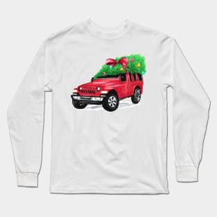 Christmas Car Long Sleeve T-Shirt